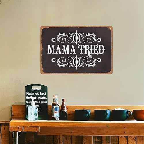 Miniatura 5 de Retro Tin Signs Mama Tried Retro Country Music Cool Wall Decor Art Print Poster 8 X 12 Inch