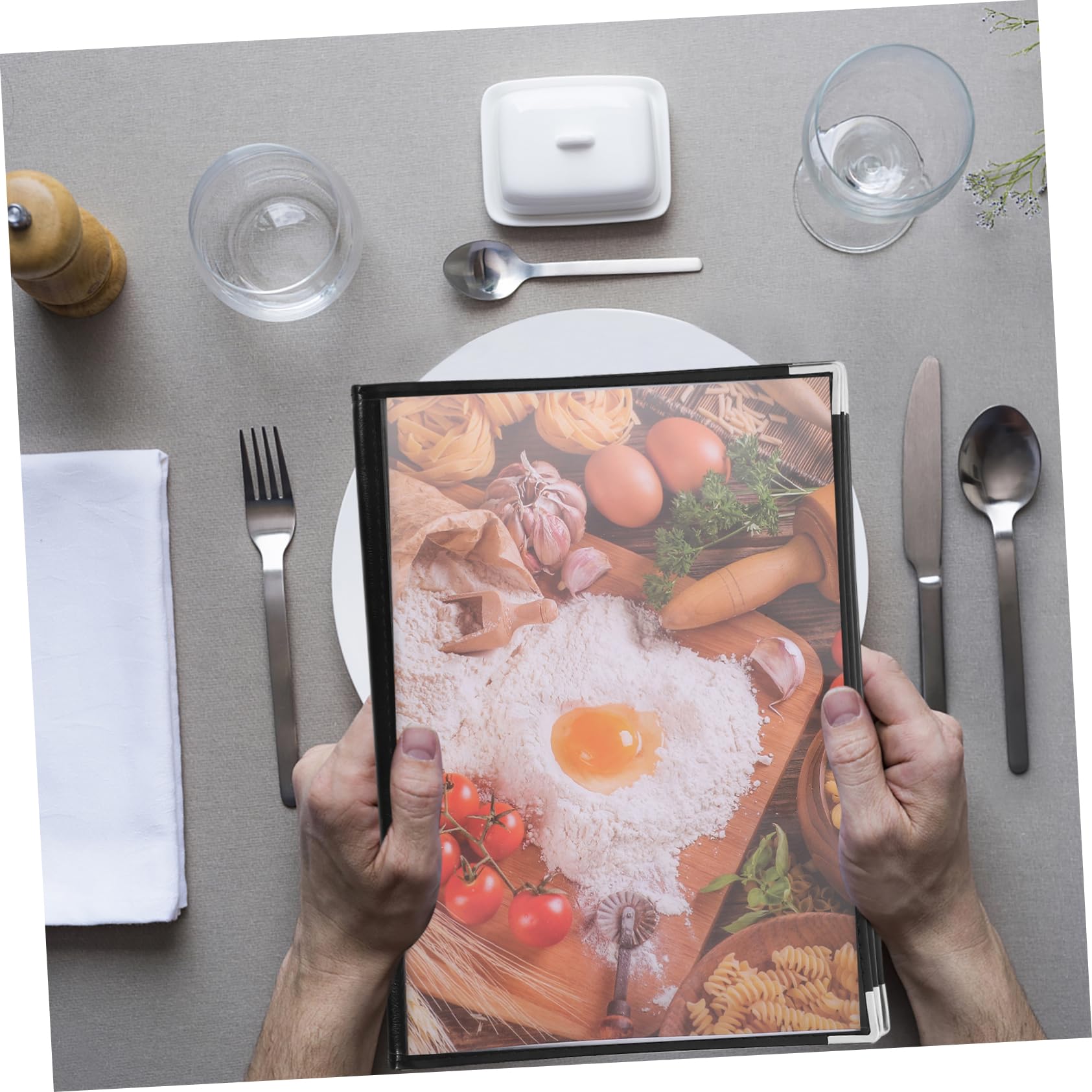 MUCKLILY Menu Cover Holder for Hotels Commercial Menu Restaurant Menu Holders Bar Menu