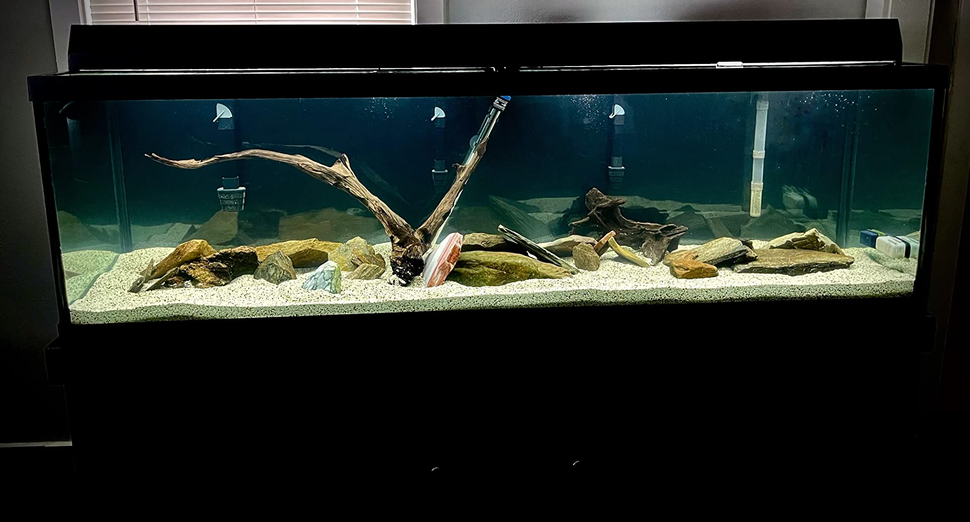 2/mo Finance ELEBOX Aquarium Background Blue Black Fish Tank