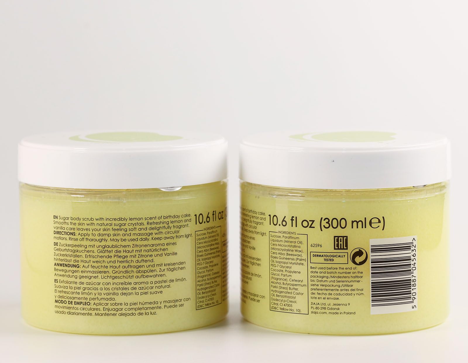 Ziaja Lemon Cake Exfoliante Corporal De Azúcar, color Amarillo, 300 ml — view 3