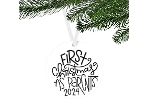 First Christmas One Sided Ornament || Every New Parent's Memorable Keepsake