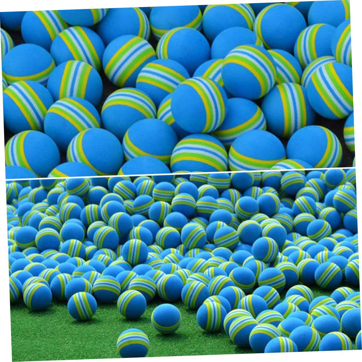 GOOHOCHY 20pcs Practice Balls Soft Eva Sponge Basketball for Indoor Play and Training Random Color