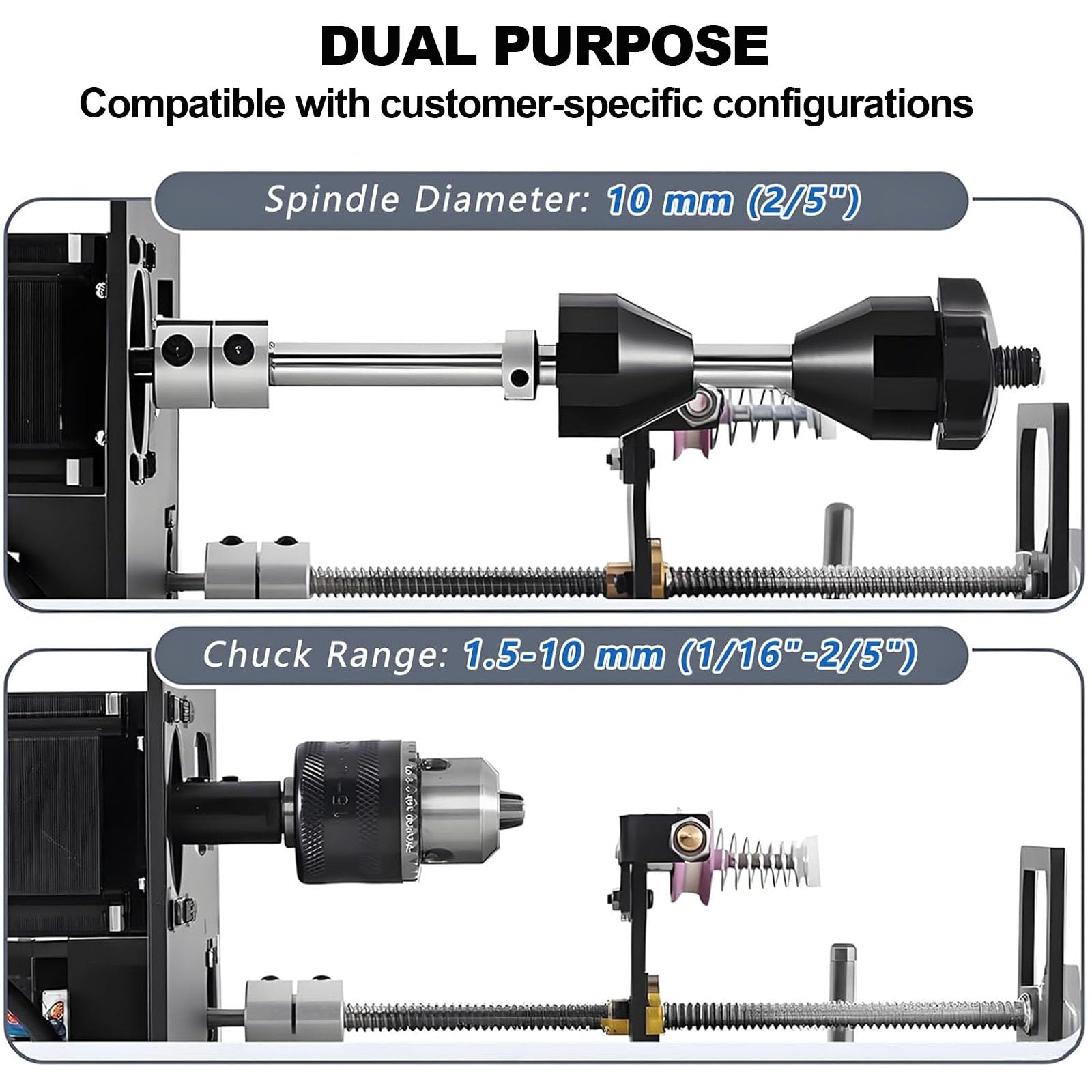 Avvolgitrici Automatiche Industriali per Fili, Macchine Avvolgitrici con Schermo LCD, Precisione 0,01 Mm, velocità Regolabile da 120 A 900 Giri/min, Coppia di 2,3 NM, per Fili Metallici, Lenze da