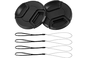 Protect Your Lens, 2-Pack 52mm Center Pinch Front Lens Cap Compatible with Nikon DSLR Cameras