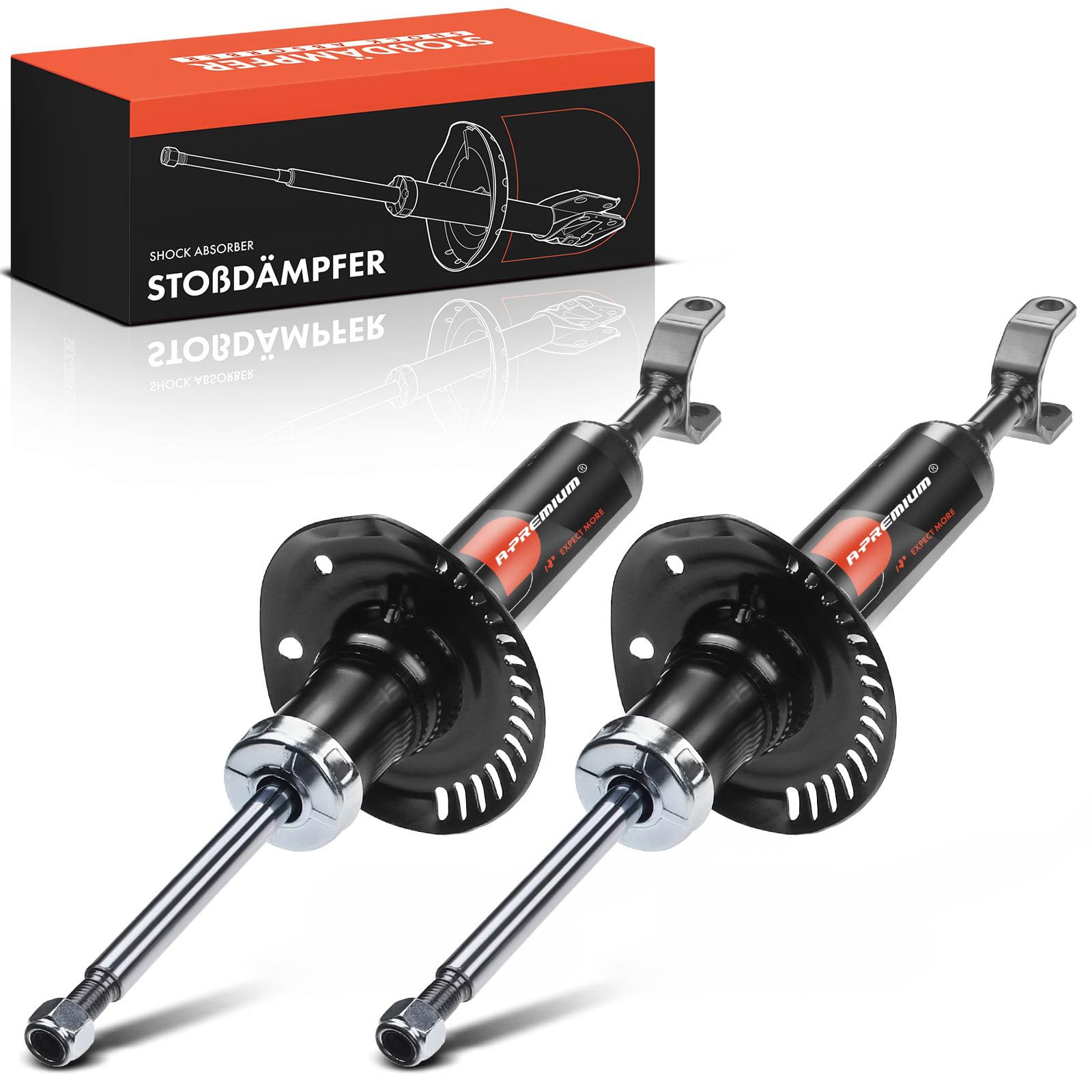 Frankberg 2 amortiguadores delanteros 601 mm presión de gas 8D0413031AC | Compatible con: P.a.s.s.a.t Variante 3B5, A4 Avant 8D5, A6 4B2 4B4, A4 8D2, A4 Avant 8D5 B5, P.a.s.s.a.t 3B2