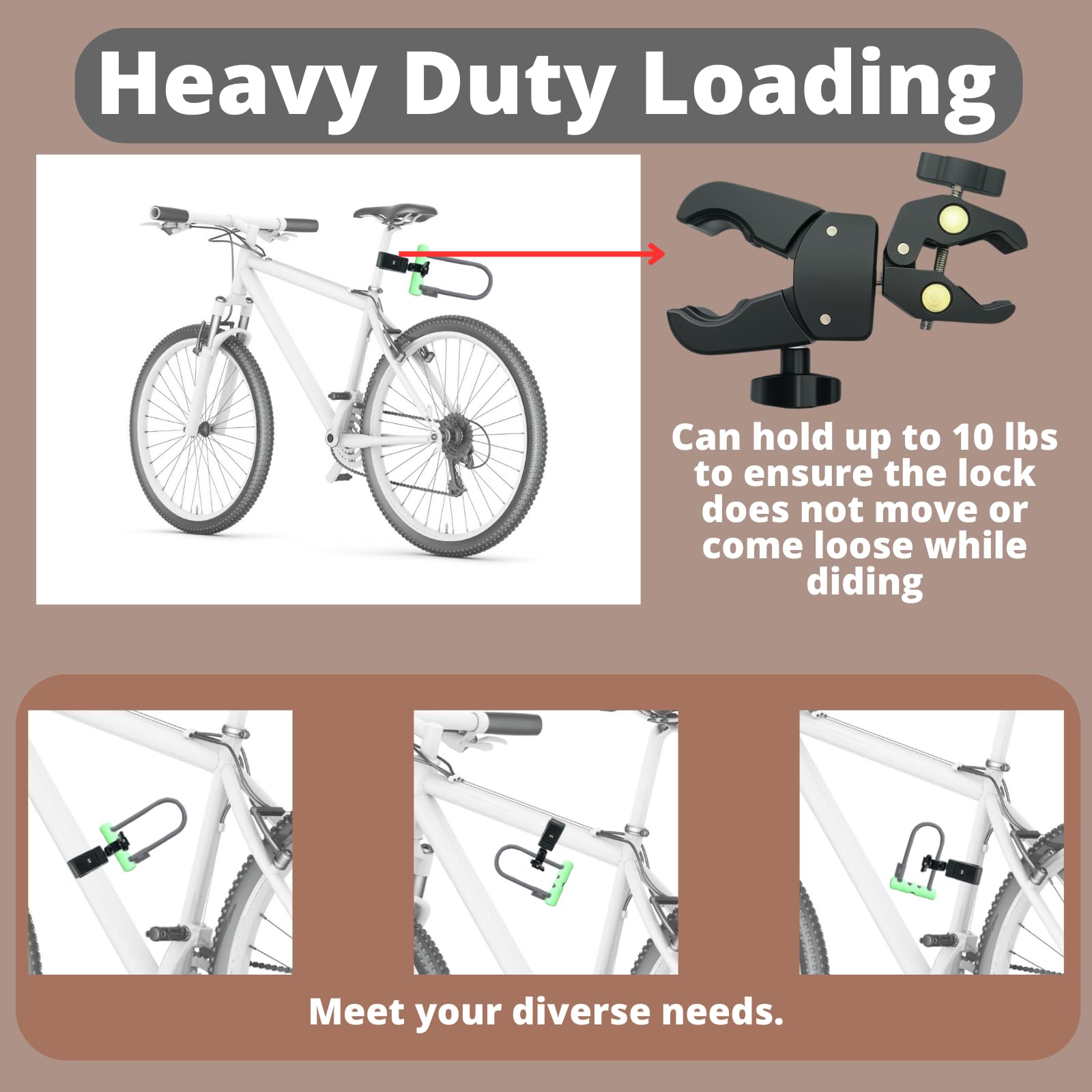 Lock Holster Kryptonite Bike Lock Mount Loose U Lock Holder