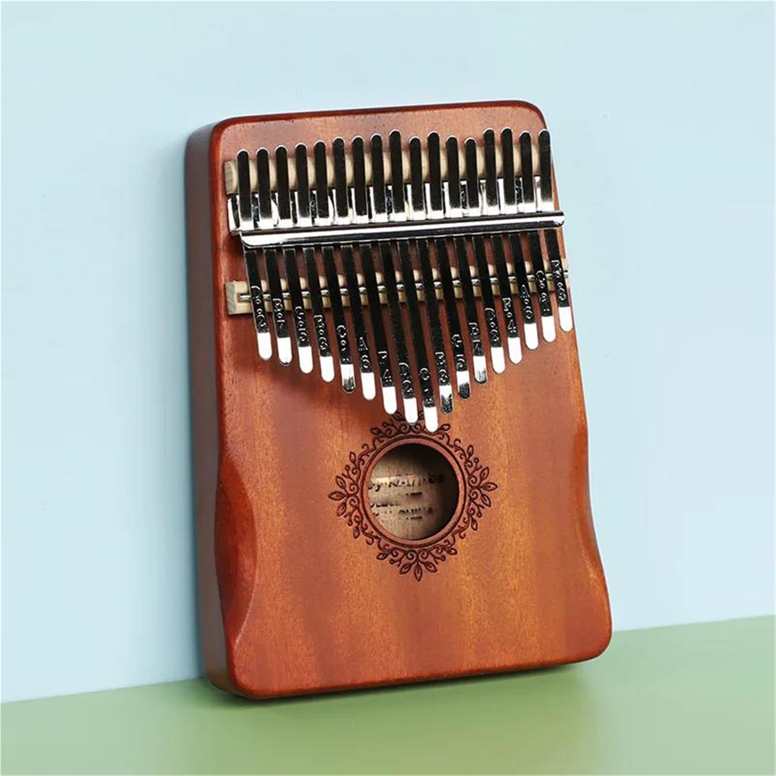 Kalimba Kalimba Mahoniowa 17 Klawiszowy Przenośny Instrument Dla Początkujących I Dorosłych(Brown)