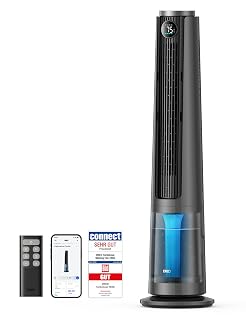 DREO TurboCool Nebelventilator 765S, 3-in-1 Turmventilator mit Ultraschall, WLAN & App-Steuerung, 6 L Tank, 10.4 m/s Luftstrom, 20 dB leiser DC-Motor, 90° Oszillation, 12 Geschwindigkeiten, 4 Modi - Amazon product rated Grade A