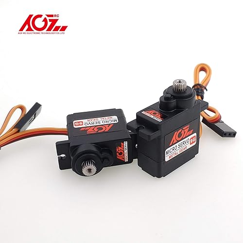 Vista 26 de AGFRC Mini servo-motor de dirección RC impermeable de 13.2 lbs - 0.085 segundos de alta velocidad HV Titanium Gear Servo digital sin núcleo