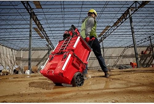 Miniatura 6 de 48-22-8427 para Milwaukee PACKOUT Caja de herramientas rodantes Longitud 18 pulgadas Ancho 22 pulgadas Altura 19.5 in - RojoNegro