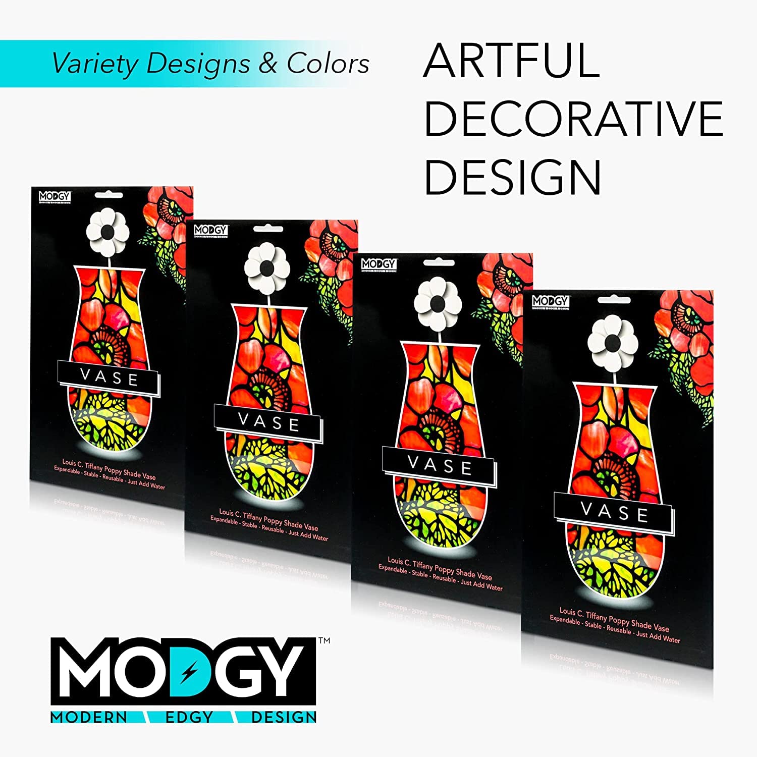 MODGY Ollie Vaso Fiori Espandibile: Pieghevole, Plastica Resistente, Decorazione Moderna Per Tavolo - 3