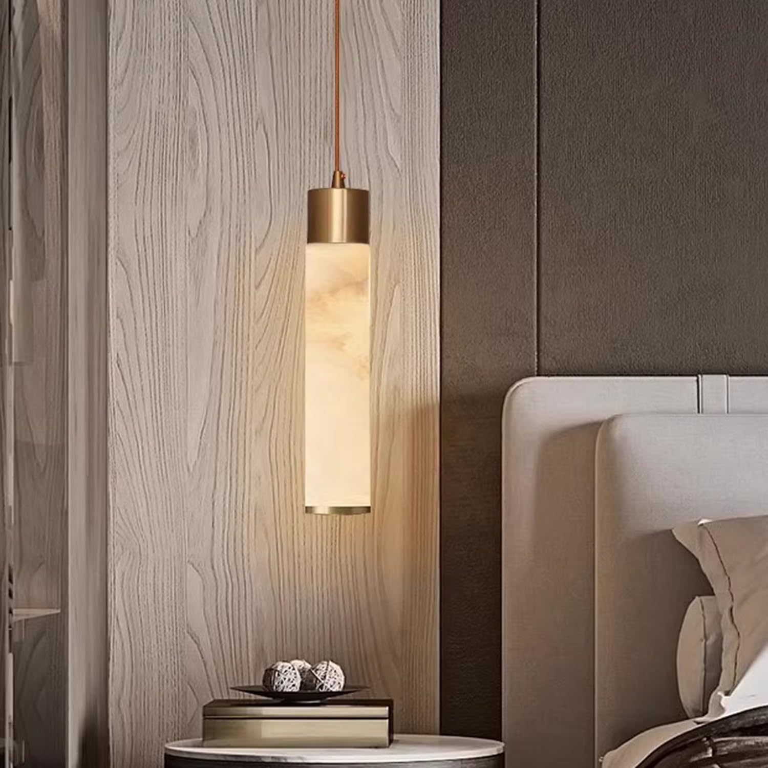 Lampada a sospensione in marmo 11,8 in Lampade a