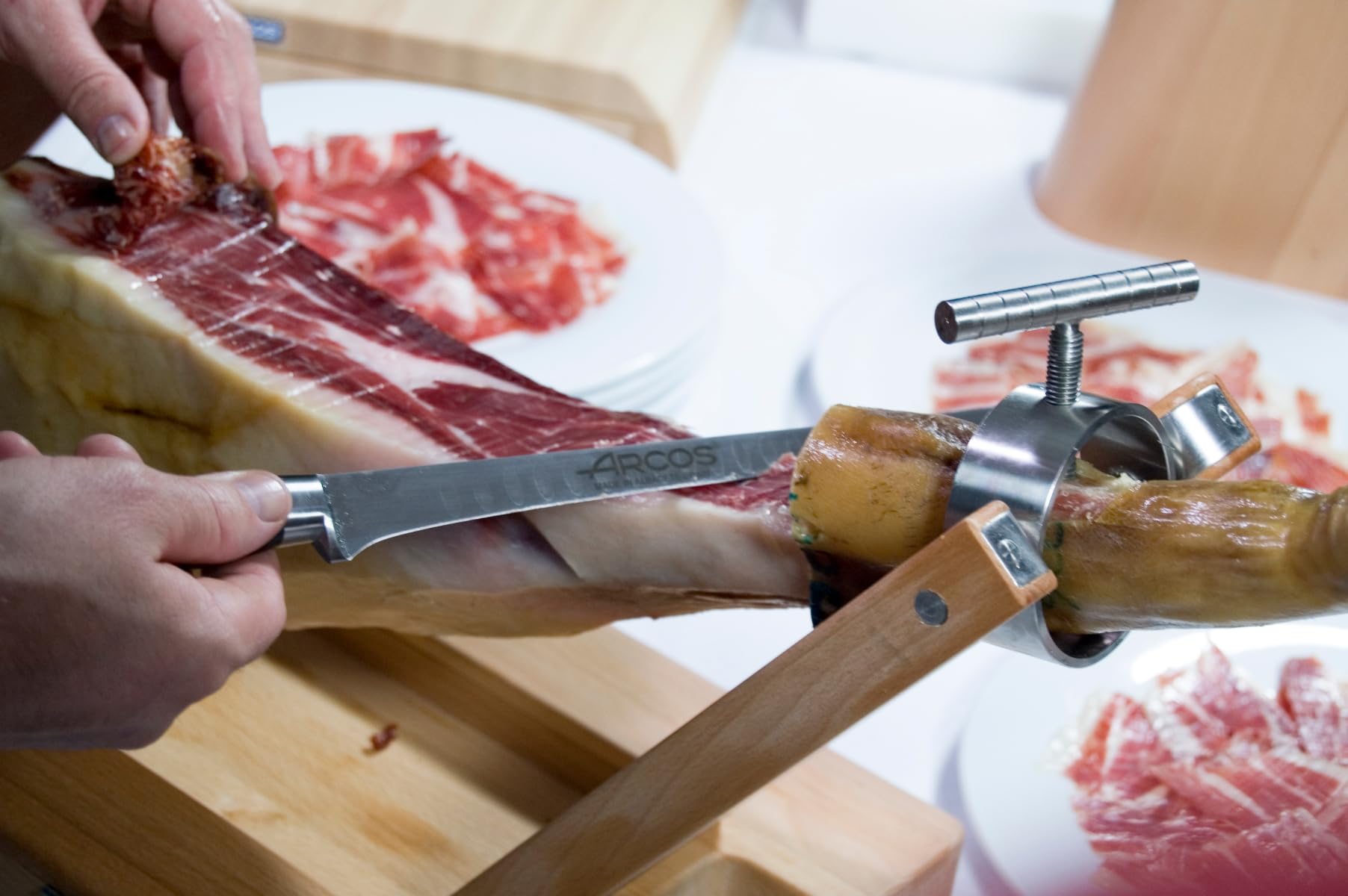 Arcos 178600 Couteau à Jambon Acier Inoxydable Noir