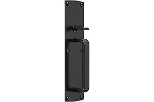 Stanley National Hardware N109-050 Coated WeatherGuard Premium Gate Thumb Latch, Black Plated Steel