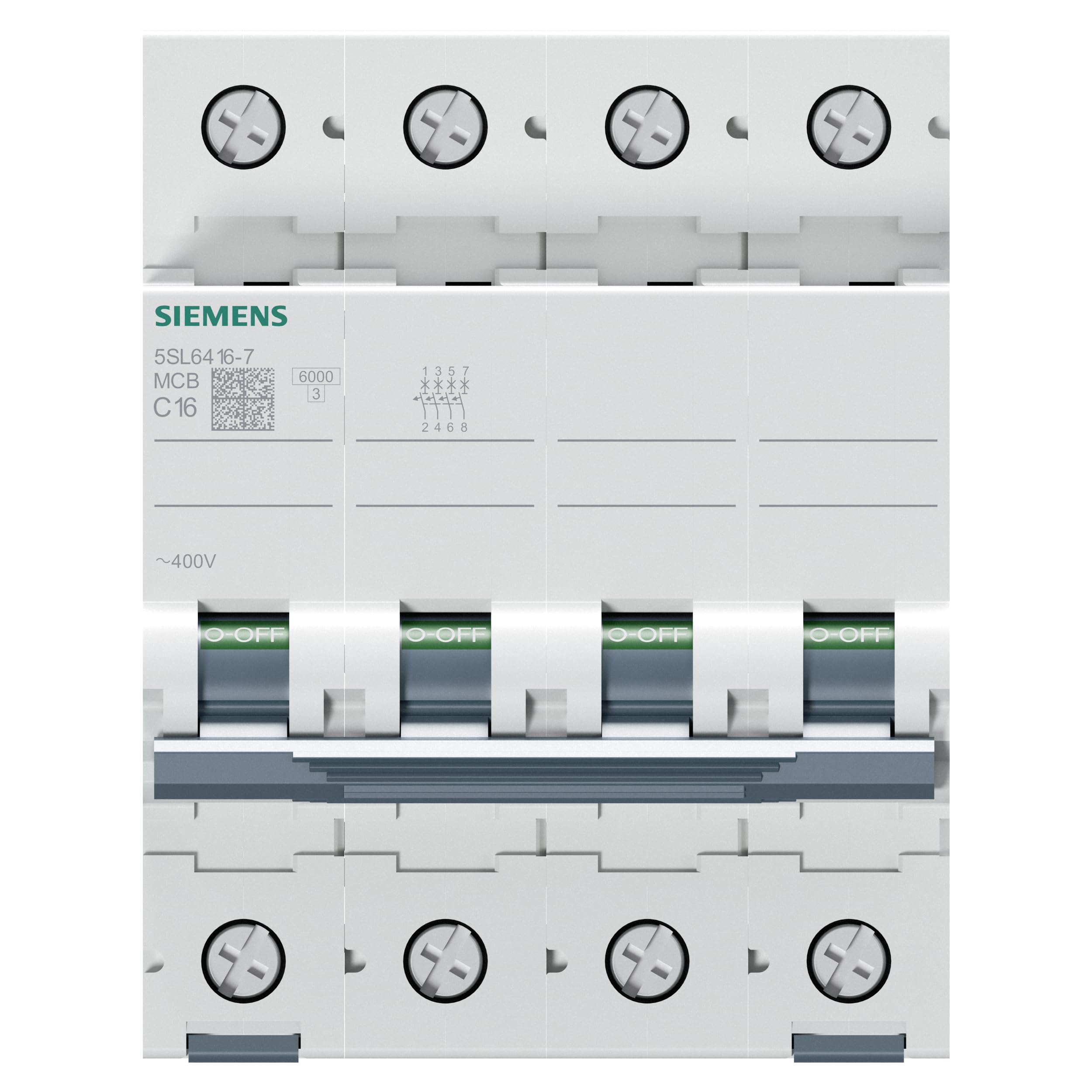 AUT.MAGNETOT.400V 6kA 4P C 16A