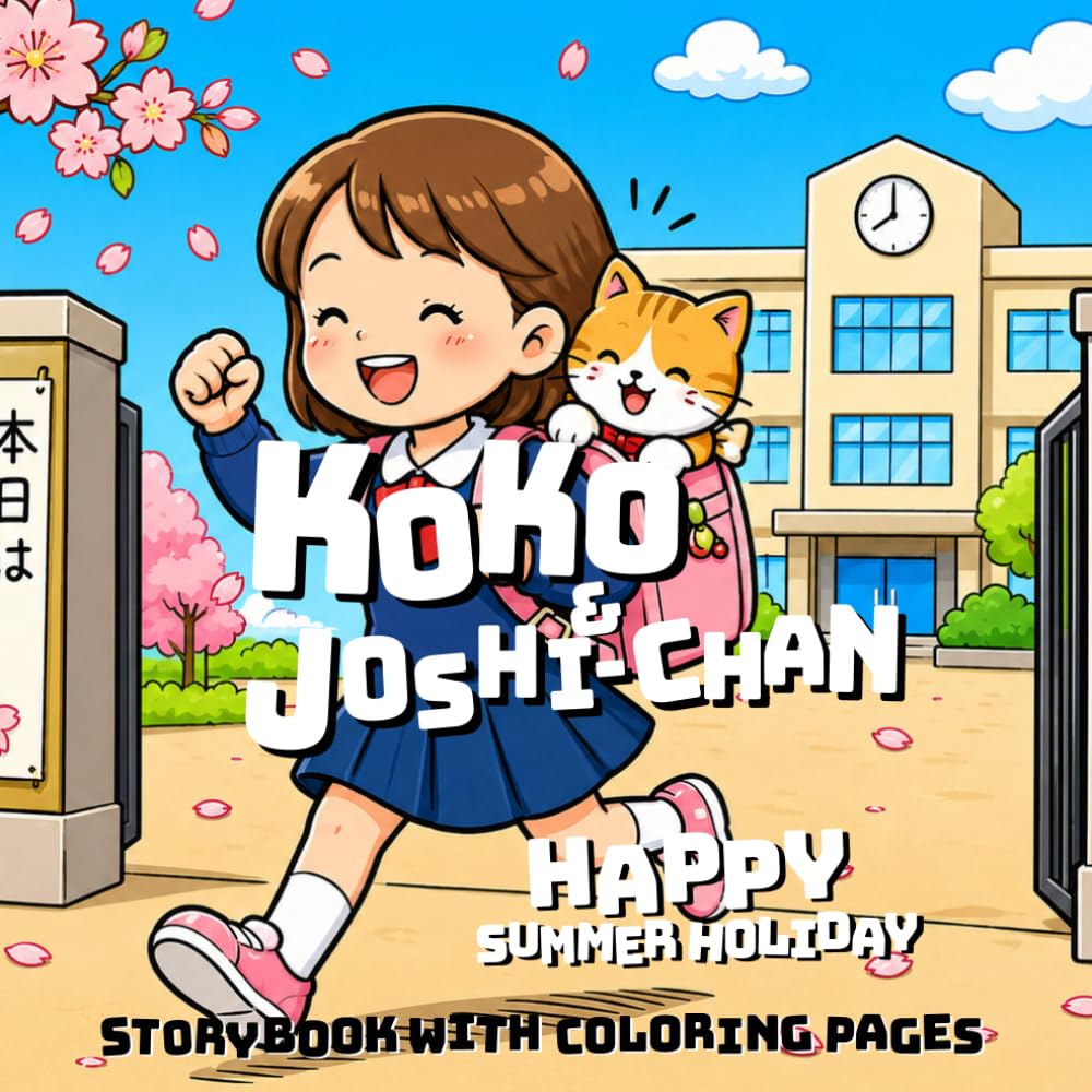 Koko & Joshi-Chan: story with coloring pages