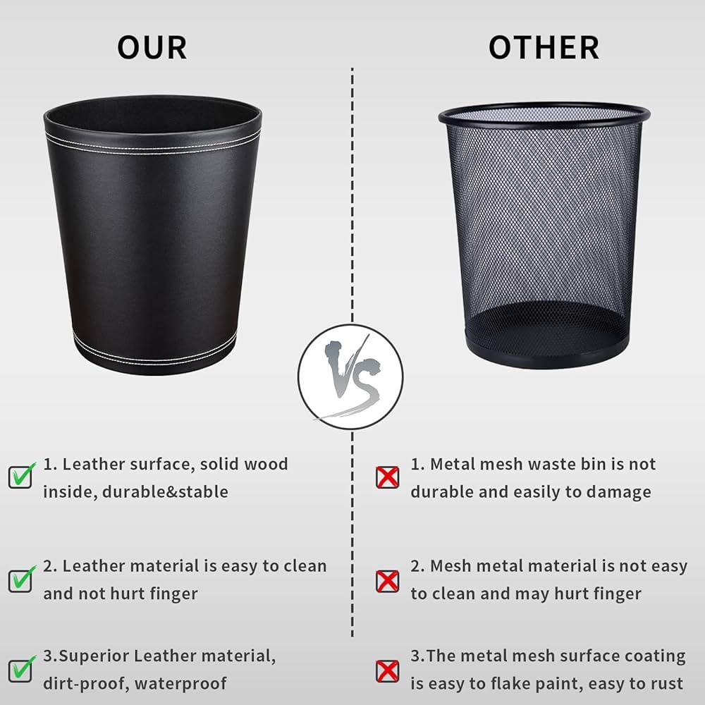 JMYHOAM Trash Can Wastebasket, Garbage Container Garbage Bin For