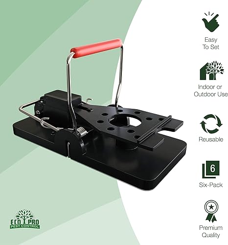 Miniatura 2 de Trampa para ratones  Paquete de 6 trampas reutilizables para roedores pequeños  Trampas para ratones para interiores y exteriores  Fácil de