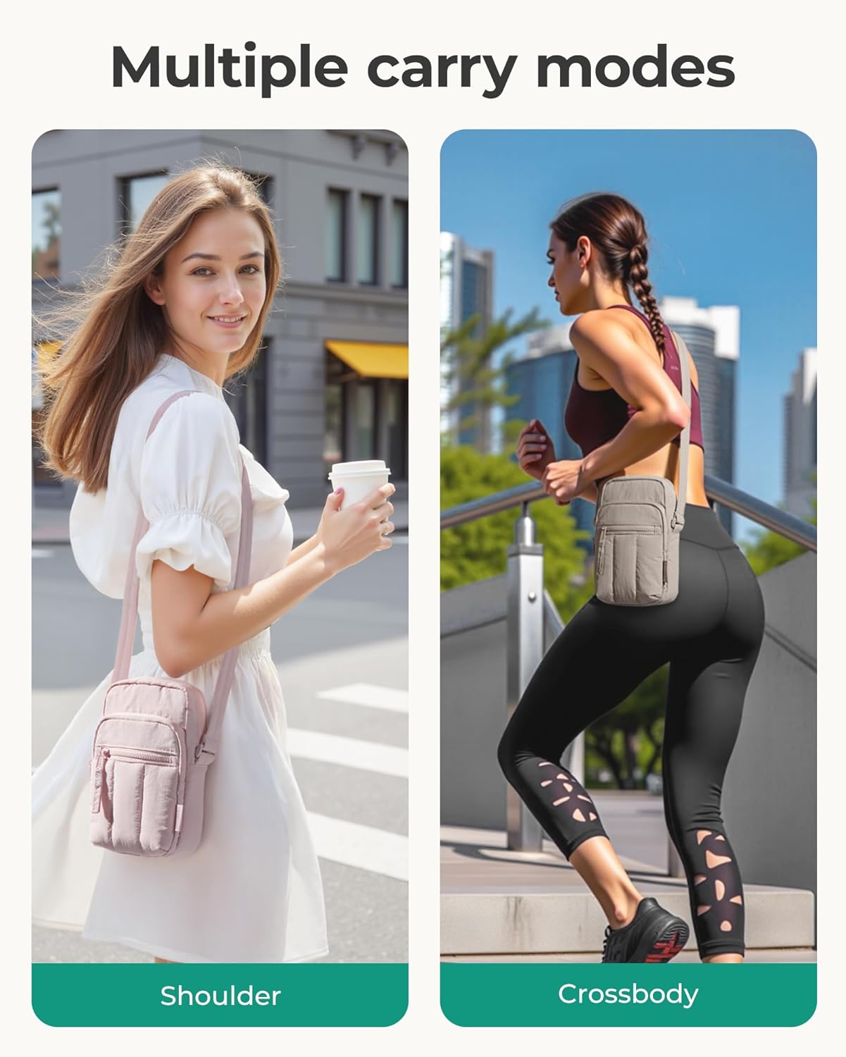 BAGSMART Small Crossbody Bags for Women, Mini Cell Phone Cross body Purses Travel Wallet with RFID Blocking Card Slots - Image 2