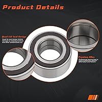 Vista 3 de (par) DRIVESTAR 510112 Cojinete de cubo de rueda delantera para Alfa Romeo 2012 Mito; para Fiat 2012-19 500,16-18 500X; para Nissan 2024 Kicks