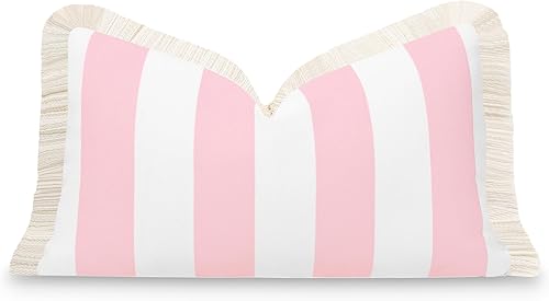 Hofdeco Premium Coastal Patio - Funda de almohada lumbar para interiores y exteriores, 12 x 20 pulgadas, repelente al agua para patio trasero, sofá,