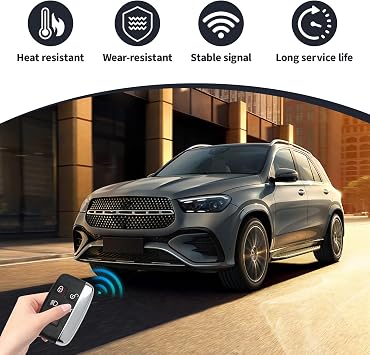 5 Button Key Fob Case for Land Rover Evoque, Range Rover, Discovery, Freelander, LR4, Jaguar XJ, XE, XF, XK (2010 to 2017), Key Fob Replacement Shell, Durable ABS Remote Cover, Easy Installation