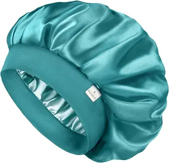  Soft Satin Bonnet for Men Women, Sleep Cap to Maintain Moisture | Unisex Double Layer, Bonnet for Sleeping, Protect Hair, Natural Wave, Curly Coily, Reduce Frizz, Adjustable Sleep Hat