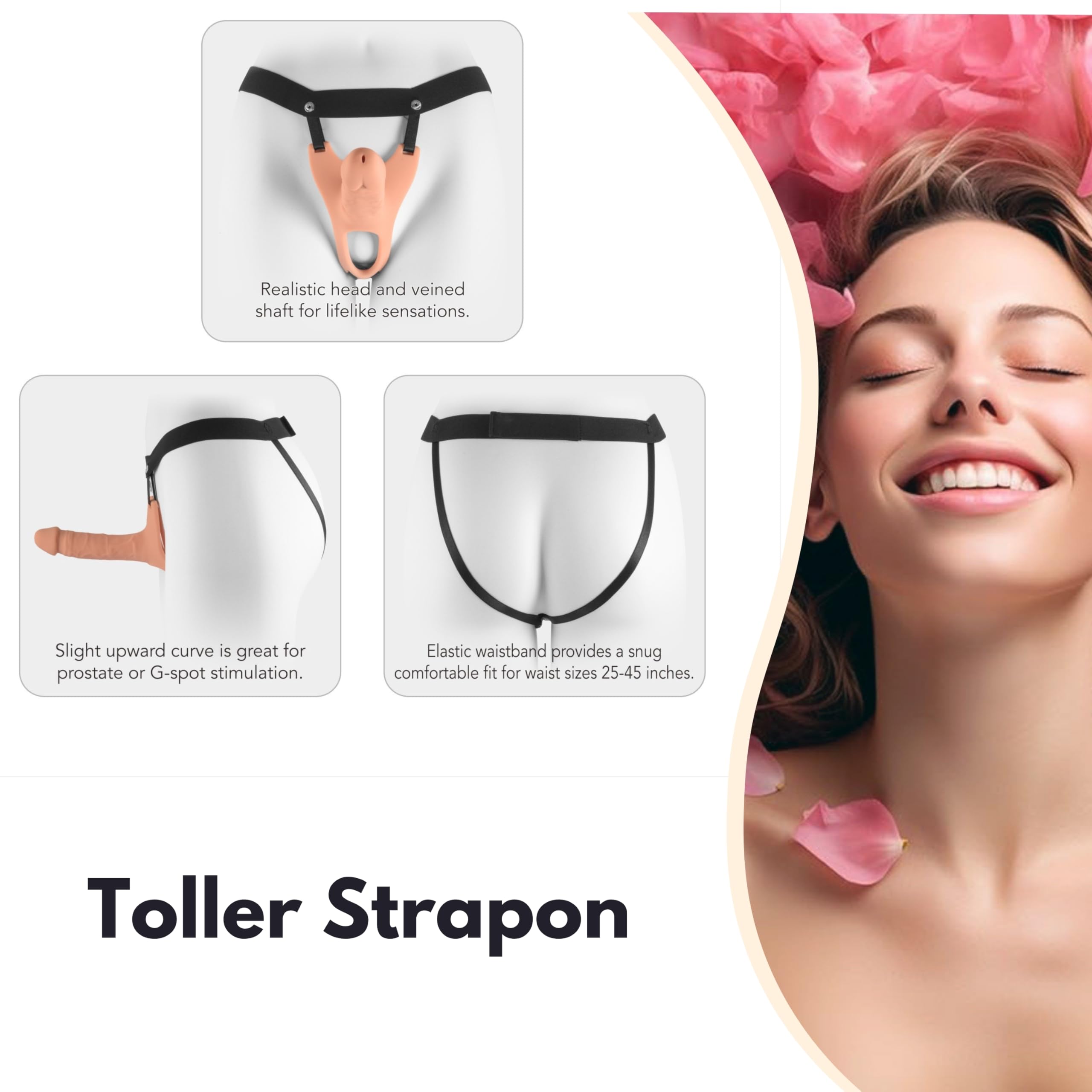 FOPS Strap-On cavo per uomini 15 cm, pene realistico estensibile, dildo da allacciare con vene, apertura scrotale, cintura regolabile, guaina cavo in silicone per coppie umschnall-dildos D62