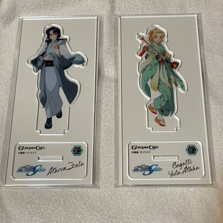 ガンダムSEED ガンダムカフェ 正月 アクリルスタンド アスラン カガリ