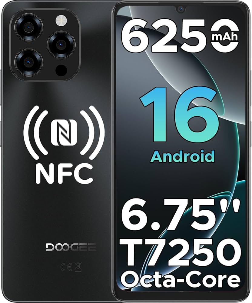 DOOGEE Note 58 Pro Mobile Phones, Newest Android 16 Smartphone