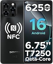 DOOGEE Note 58 Pro Mobile Phones, Newest Android 16 Smartphone, 6250mAh& 32(8+24) GB+256GB/2TB, 6.75″ HD+ 90Hz Display, 4G…