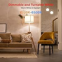 Vista 4 de Sengled Bombillas inteligentes de modo dual con control remoto y aplicación, bombillas LED 2700K-6500K regulables, bombillas de control remoto