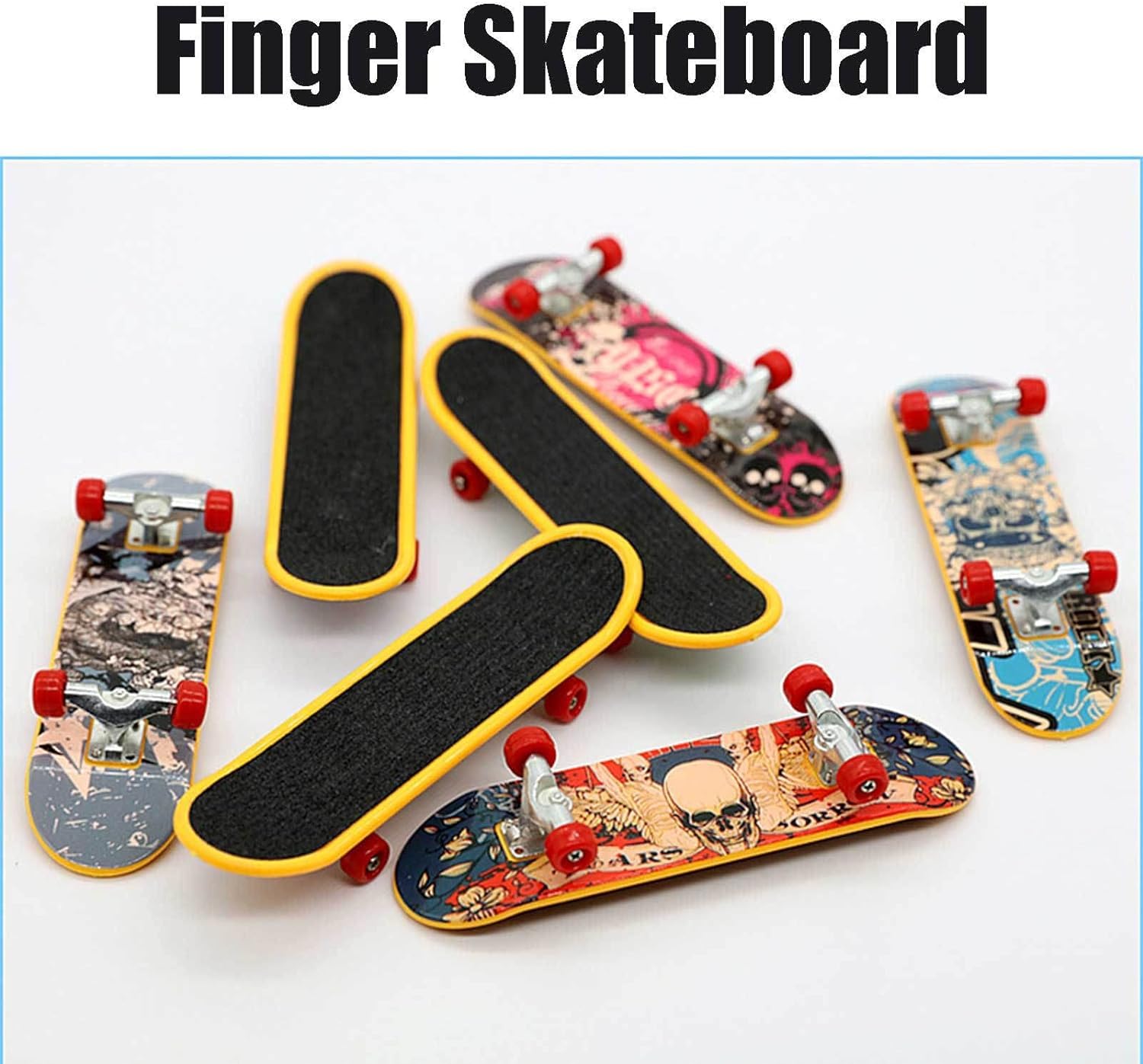 Amazon | フィンガボード 指スケ 8個入り フィンガースケートボード 指