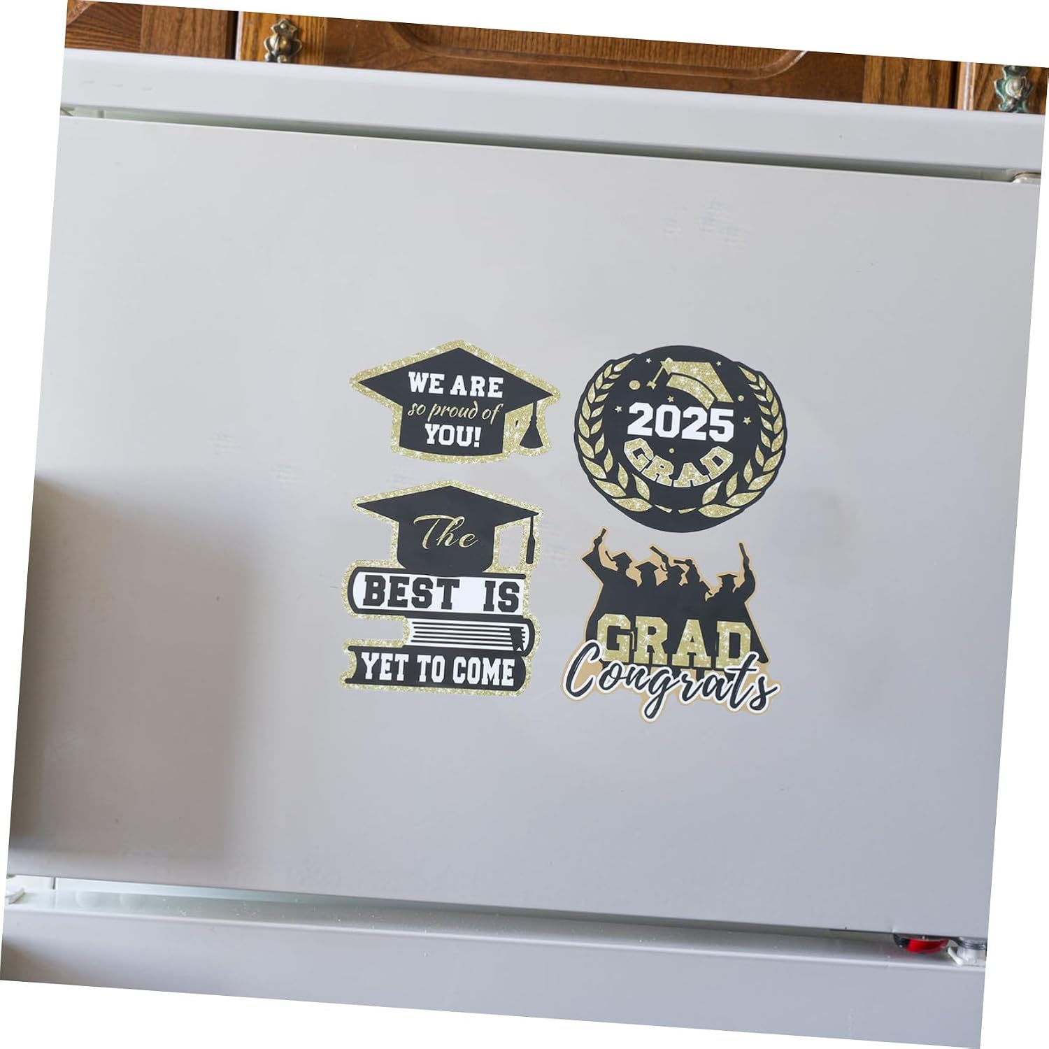 LABRIMP 1set Graduation Car Magnets Set of Elegant Fridge Garage Decorations for Graduation Events Easy to Use Material for Celebrating Achievements