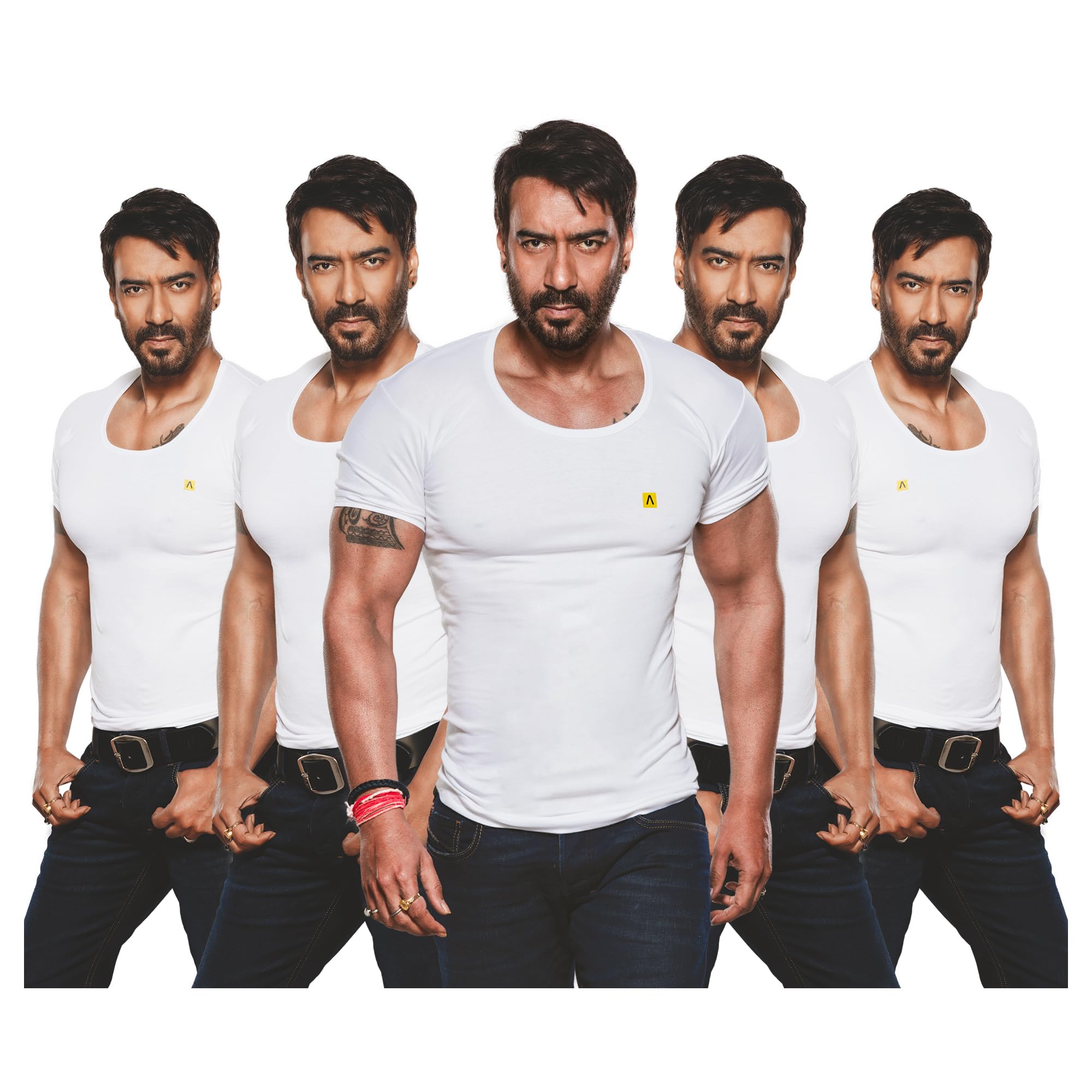Men's Pure Cotton White Solid Vest with Half Sleeve Combo Pack-image-8
