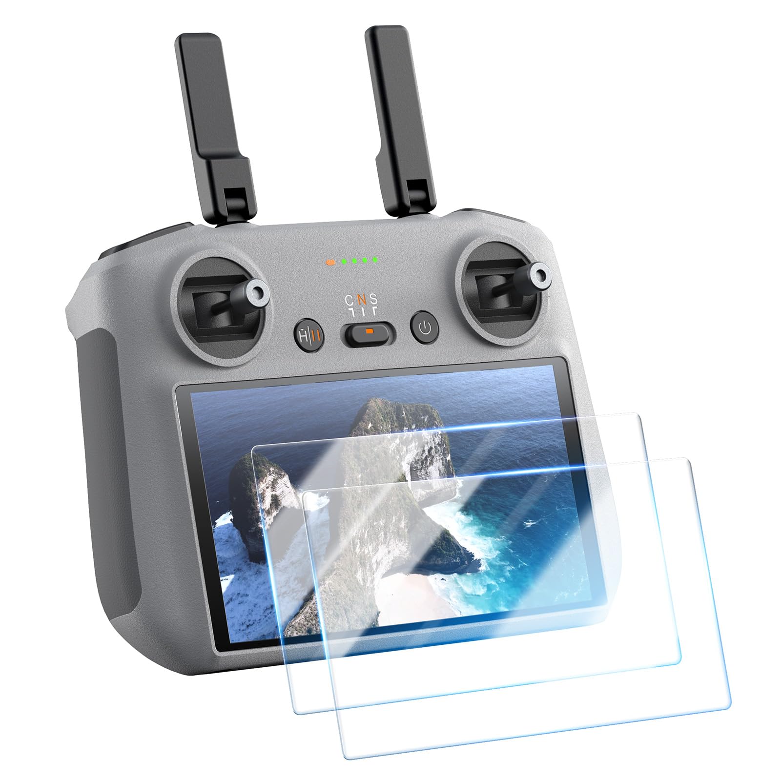 SMALLRIG Szkło hartowane HD do DJI RC/RC 2 (2 sztuki), zaprojektowane specjalnie do ekranów kontrolerów dronów do DJI, redukuje odblaski, wodoodporne i odporne na plamy, 6111