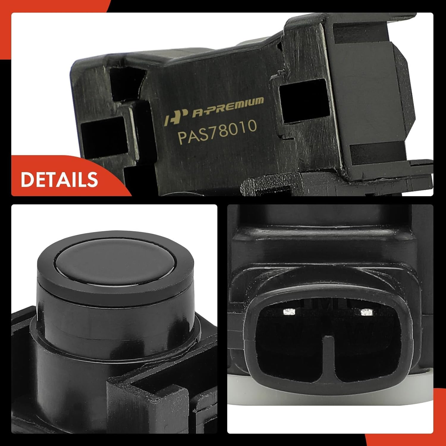 A-Premium 4-PC Reverse Backup Parking Assist Sensor Compatible with Lexus Models - ES300h 2016-2018, IS200t, IS300, IS350, NX200t, NX300h, GS300, GS350, GS450, ES350, RC F, RC300, Replace# 89341-06050