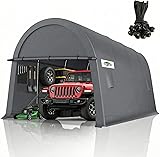 COBIZI Carport Canopy 12x20 Heavy Duty Portable Garage, All-Season Portable Car Ports & Outdoor Storage Shed, Galvanized Frame Vehicle Shelter with Removable Doors and Vents