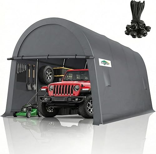 COBIZI Carport Canopy 12x20 Heavy Duty Portable Garage, All-Season Portable Car Ports & Outdoor Storage Shed, Galvanized Frame Vehicle Shelter with Removable Doors and Vents