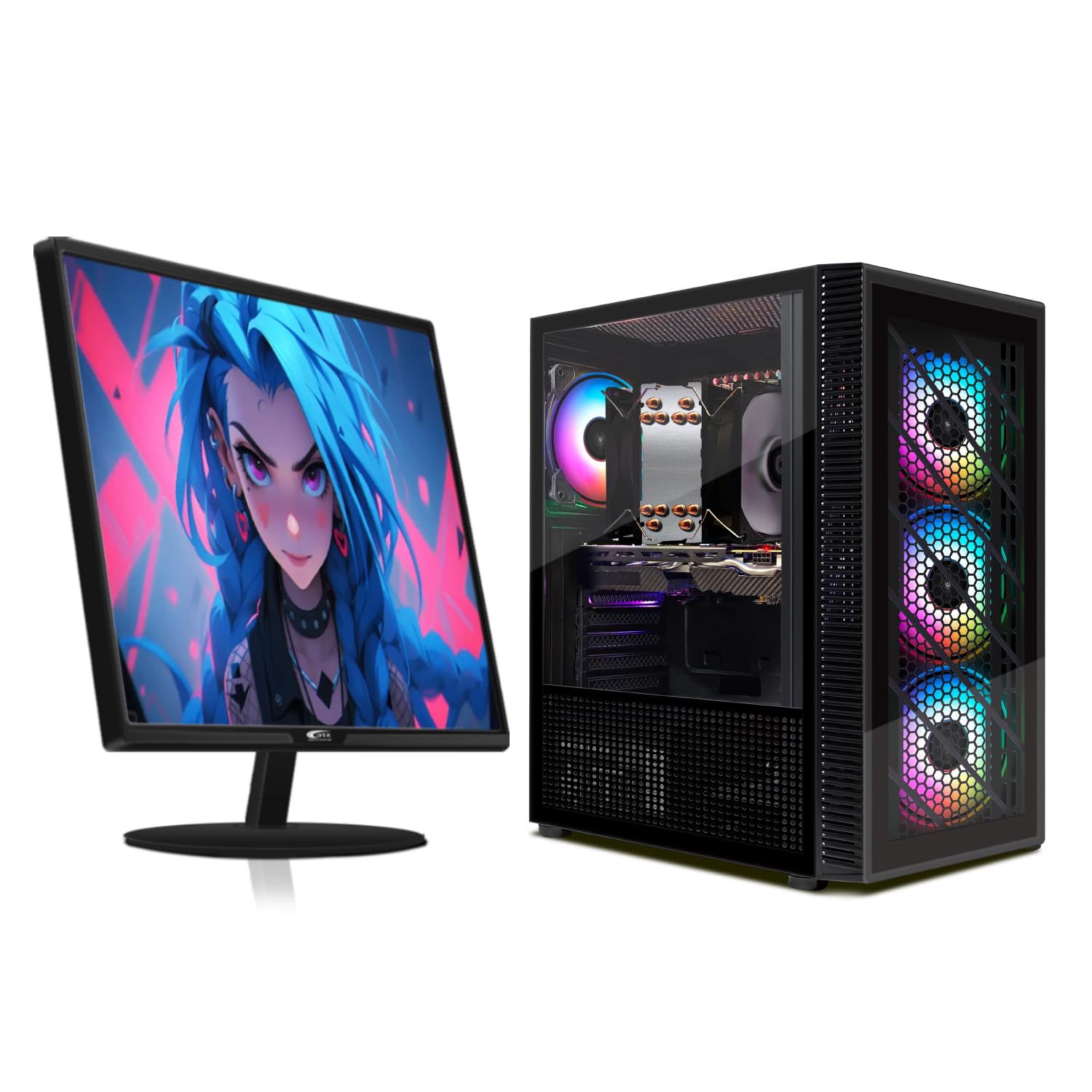 STGsivir Gaming PC Bundle, Gaming Desktop Computer, 22