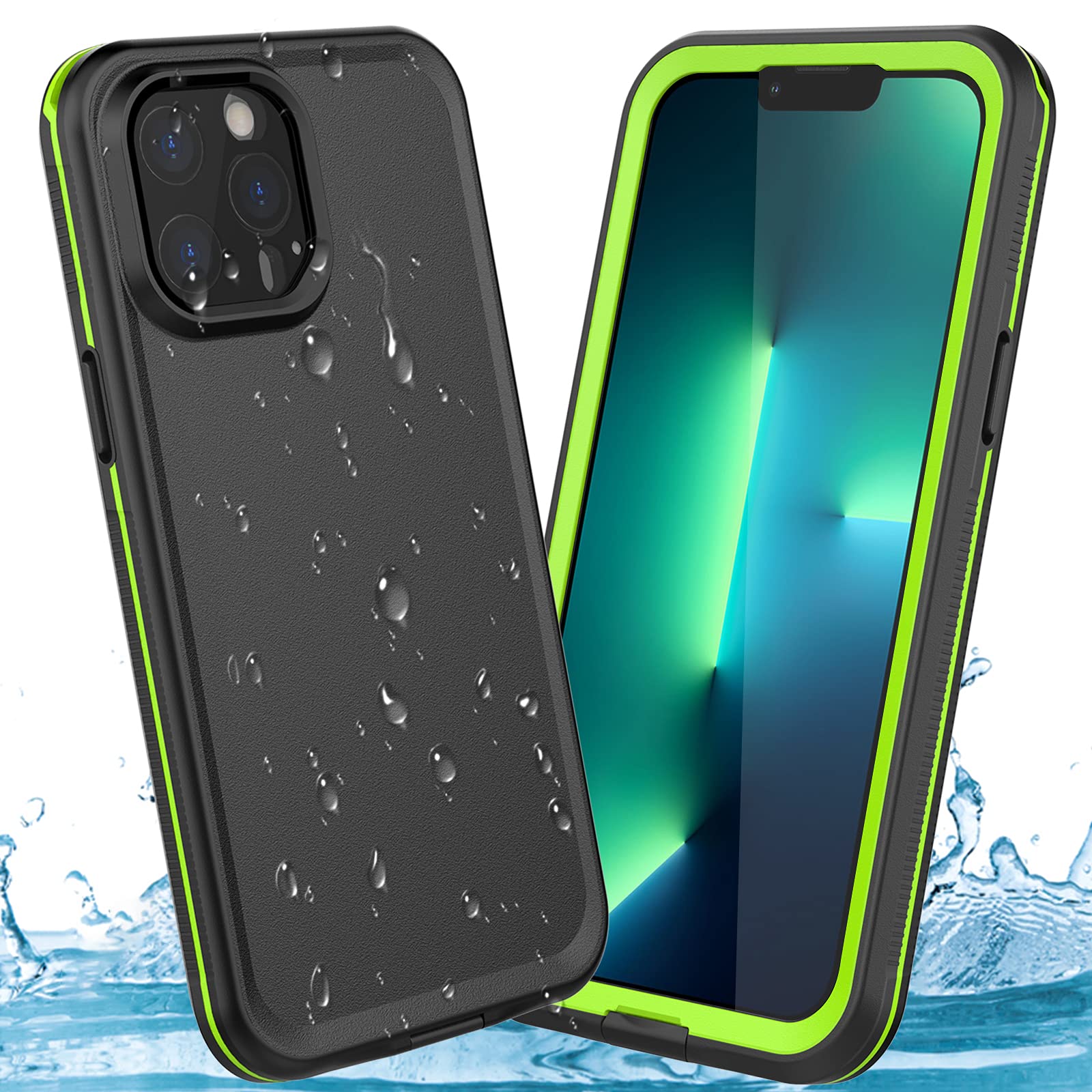 PINGTEKOR iPhone 13 Pro Max Waterproof Case,Retail Packaging,IP68 Full Sealed Snowproof Dustproof Shockproof Heavy Duty Protection Cover with Screen Protector for iPhone 13 Pro Max 6.7 Inch