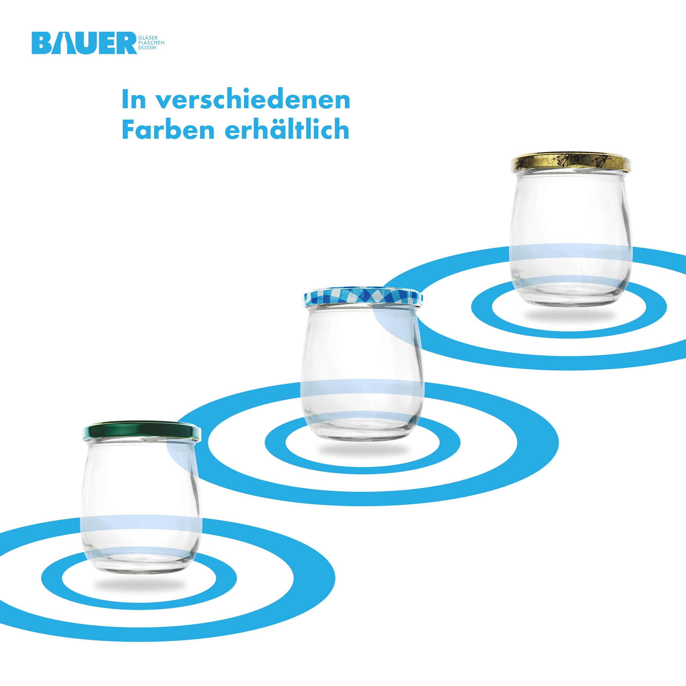 Flaschenbauer - Tarros para conservas (417 ml, 32 unidades, versátiles con práctica tapa Twist-Off TO82, perfectos para mermeladas, miel, frutas, verduras, varios colores y juegos), color blanco