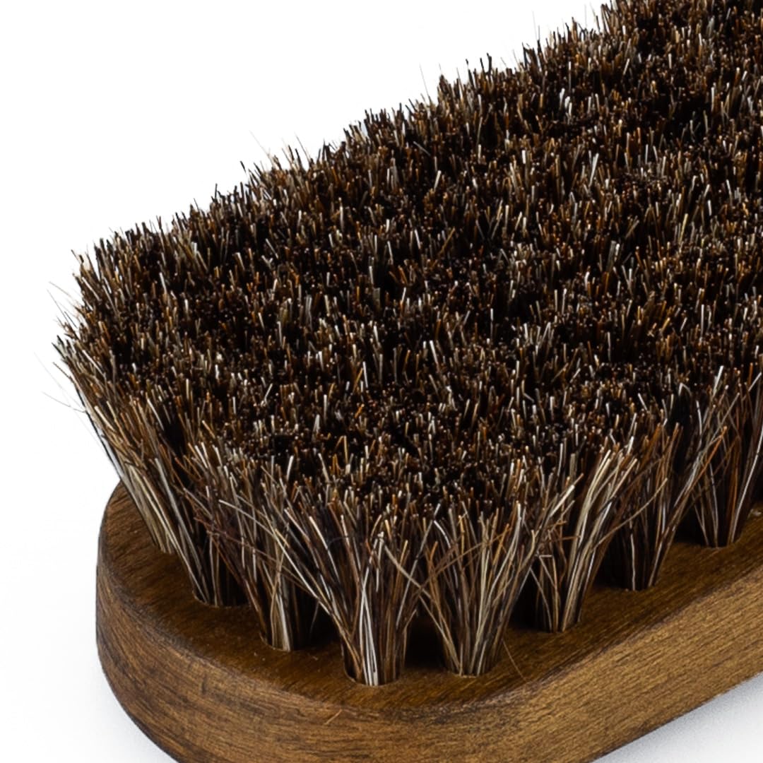Maxshine Cepillo de Limpieza Suave de Pelo de Caballo Fino Natural para Detalles de Coche, tapicería de alfombras (pequeño)