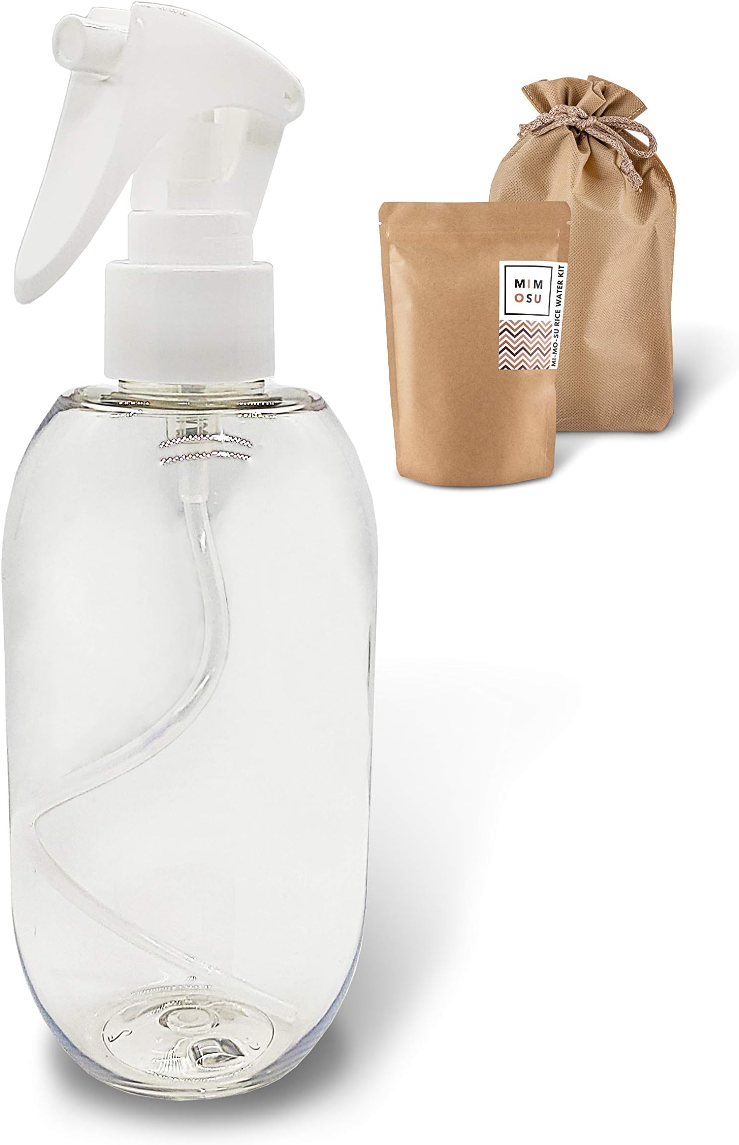mimosuHair Growth Conditioner Kit, Rice Water for Hair Growth Deep Conditioning Tea Bags with Empty Spray Bottle Refill Package, Natural Curly Hair Product, Organic Hair Regrowth