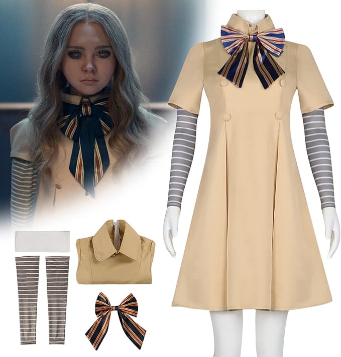 Takezuaa M3gan Costume for Adults & Children, M3gan Horror Film Megan