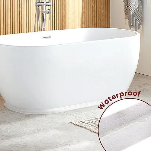 Miniatura 6 de SNAIL GARDEN 2 rollos de tiras selladoras de baño de alta adherencia mejoradas con 2 raspadores de limpieza para calafatear, tira adhesiva acrílica,