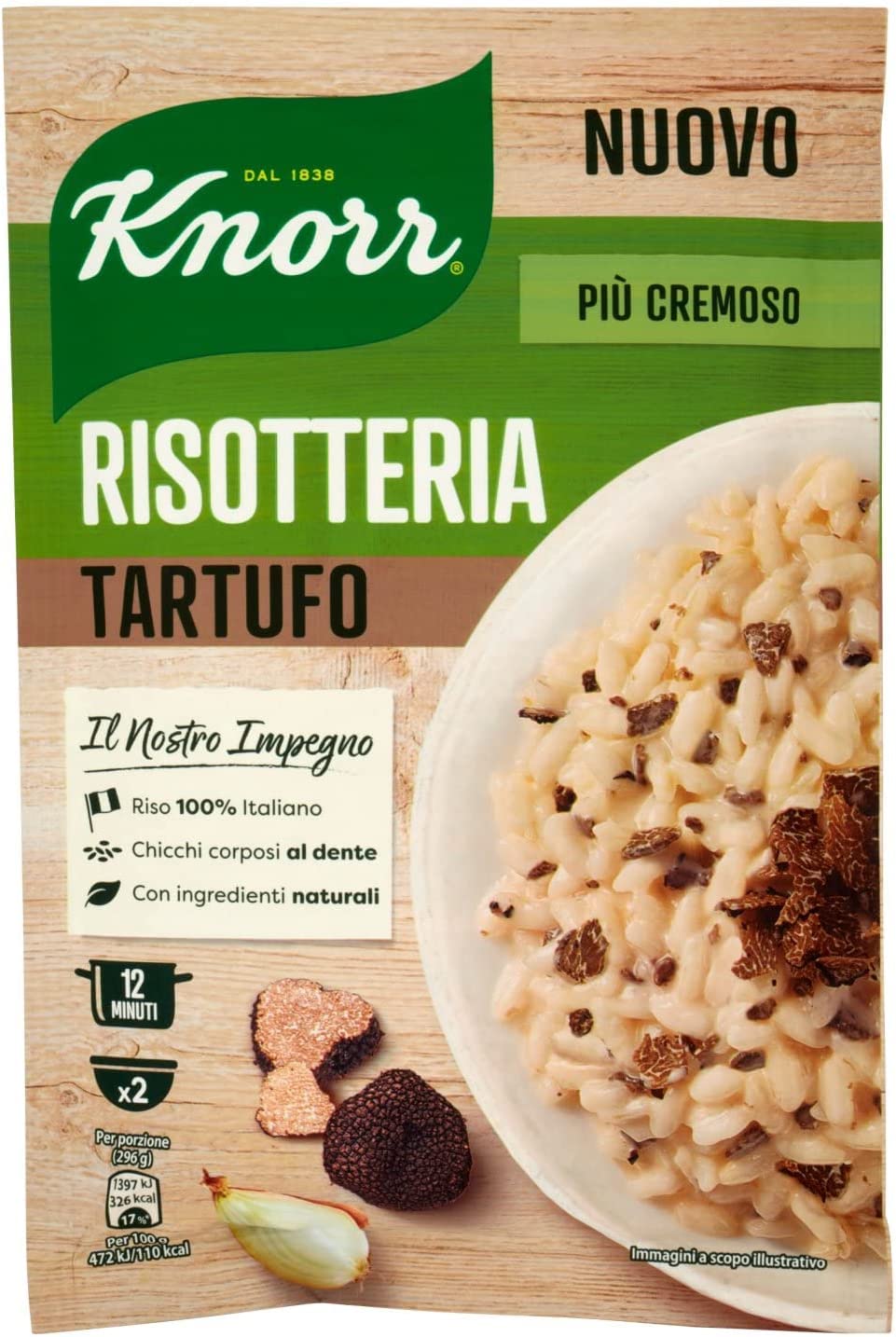 3 x Knorr Risotto Tartufo Arroz Trufas 175g 100% Alimentos Preparados Italianos