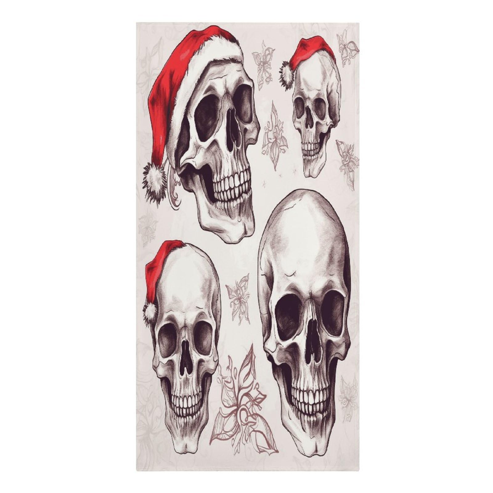 Adfgyerh Women's Style Sketchy Skulls Microfiber Sand Free Towels Large Quick-Dry. Beach Towel For Swimming Pool Camping Beach .Beach Accessories， They Are Essential Accessories For Adults, And Men, Vacation Gift