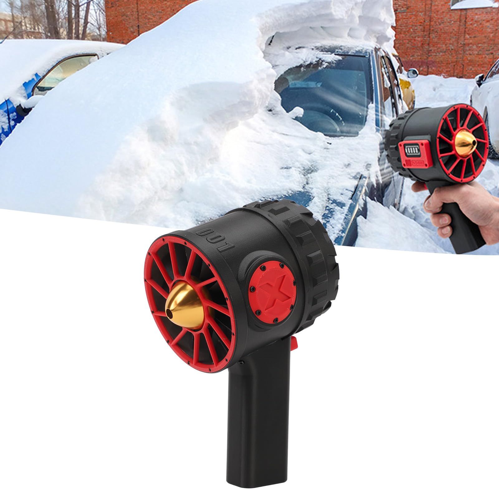 Alomejor Dmuchawa Strumieniowa High Speed ​​3000W 5000G Dmuchawa Powietrza Ciągu do Usuwania Kurzu i Czyszczenia Podwórek Ergonomiczna Konstrukcja z Kanałem 90 Mm