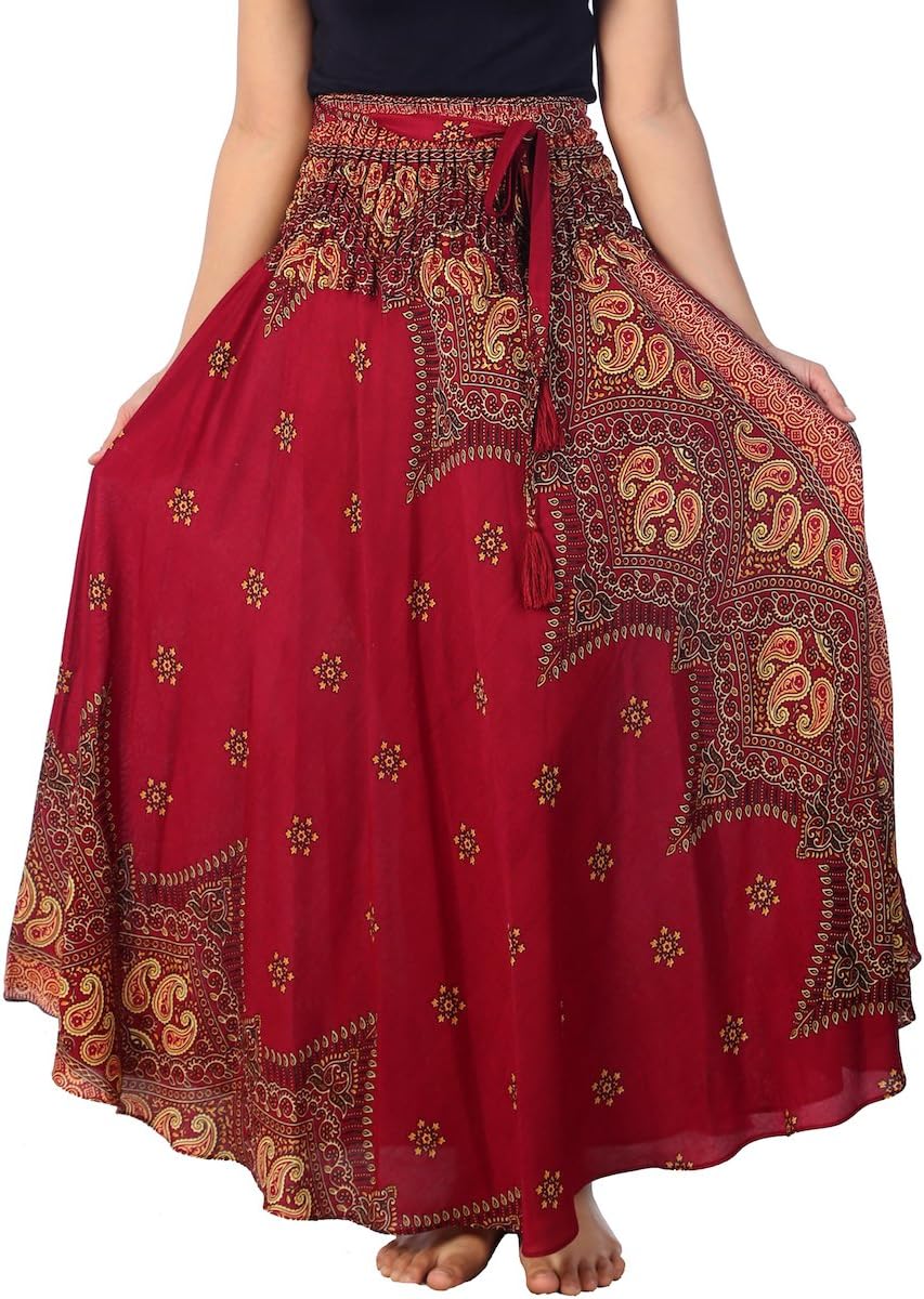 Women's Long Maxi Skirt Bohemian Gypsy Hippie Style Clothing Boho Skirts